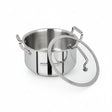 Mastercook 30cm Stainless Steel Casserole with Glass Lid