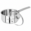 Triply Stainless Steel Saucepan with Lid 20cm