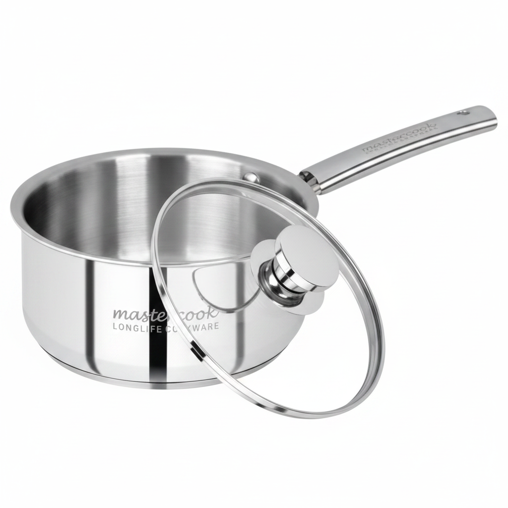 Triply Stainless Steel Saucepan with Lid 20cm