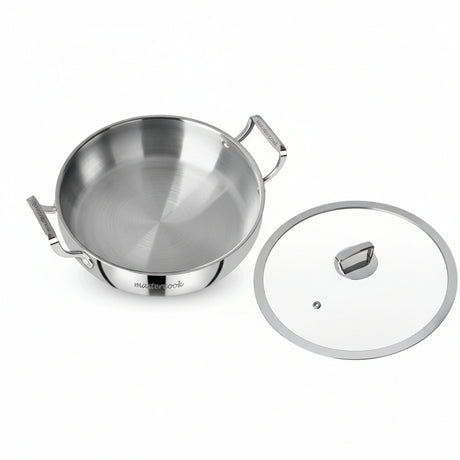 Mastercook 20cm Triply Biryani Pot With Glass Lid