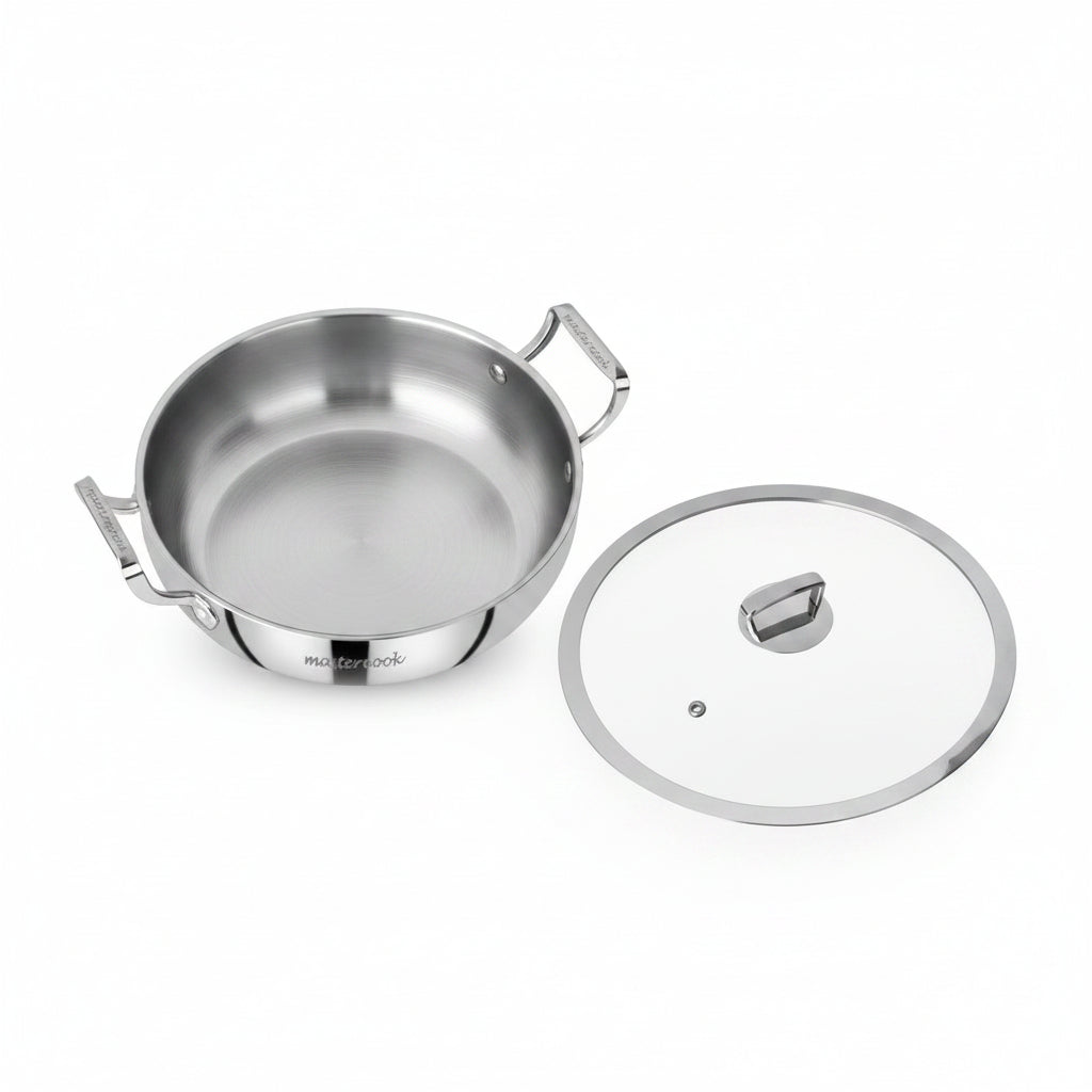 Mastercook 24cm Triply Biryani Pot With Glass Lid