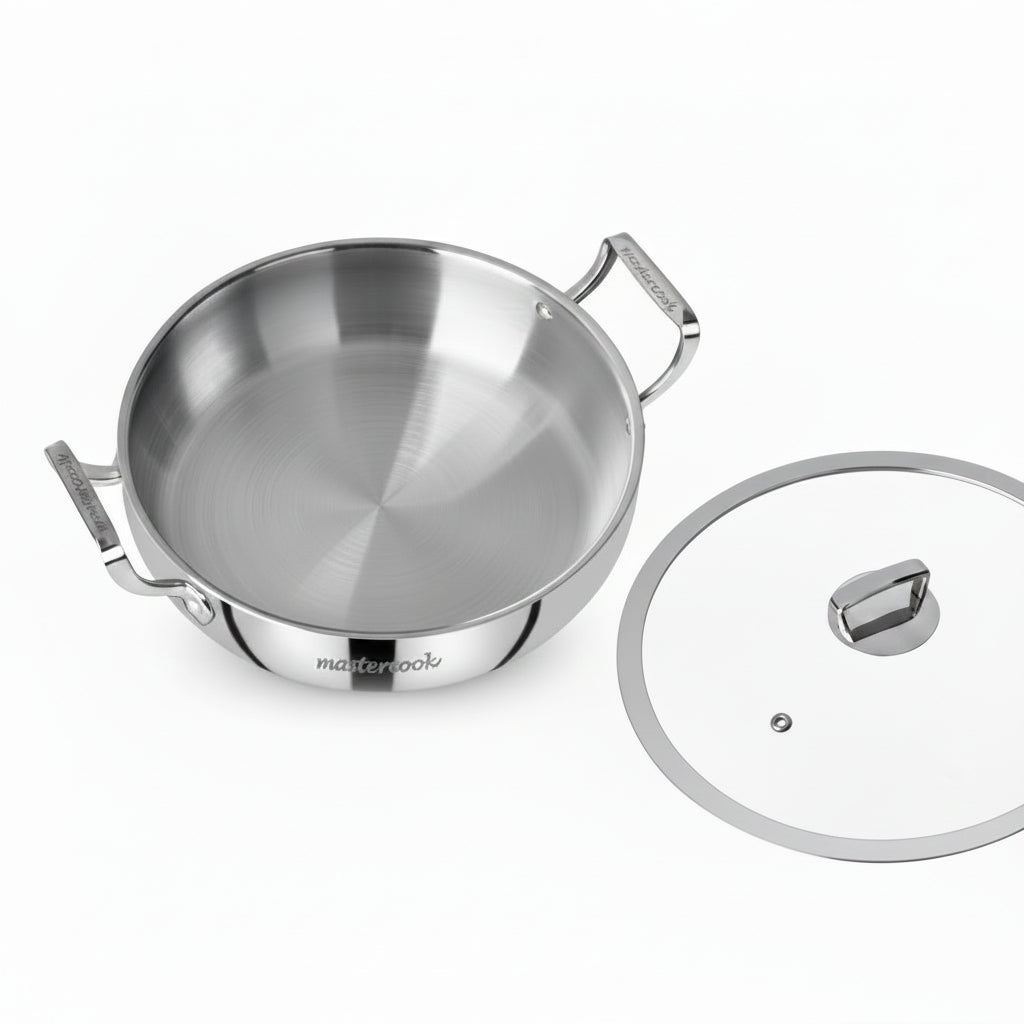 Mastercook 32cm Triply Biryani Pot With Glass Lid