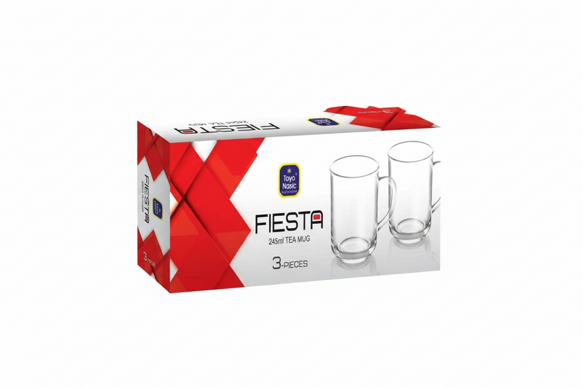 Fiesta Plain Mug 3pcs