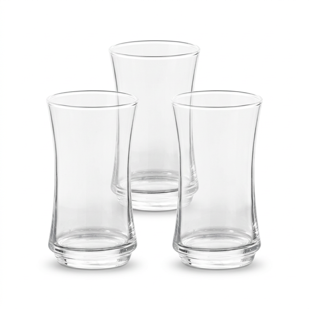 Classy Clear Glass Tumblers 280ml Set of 3