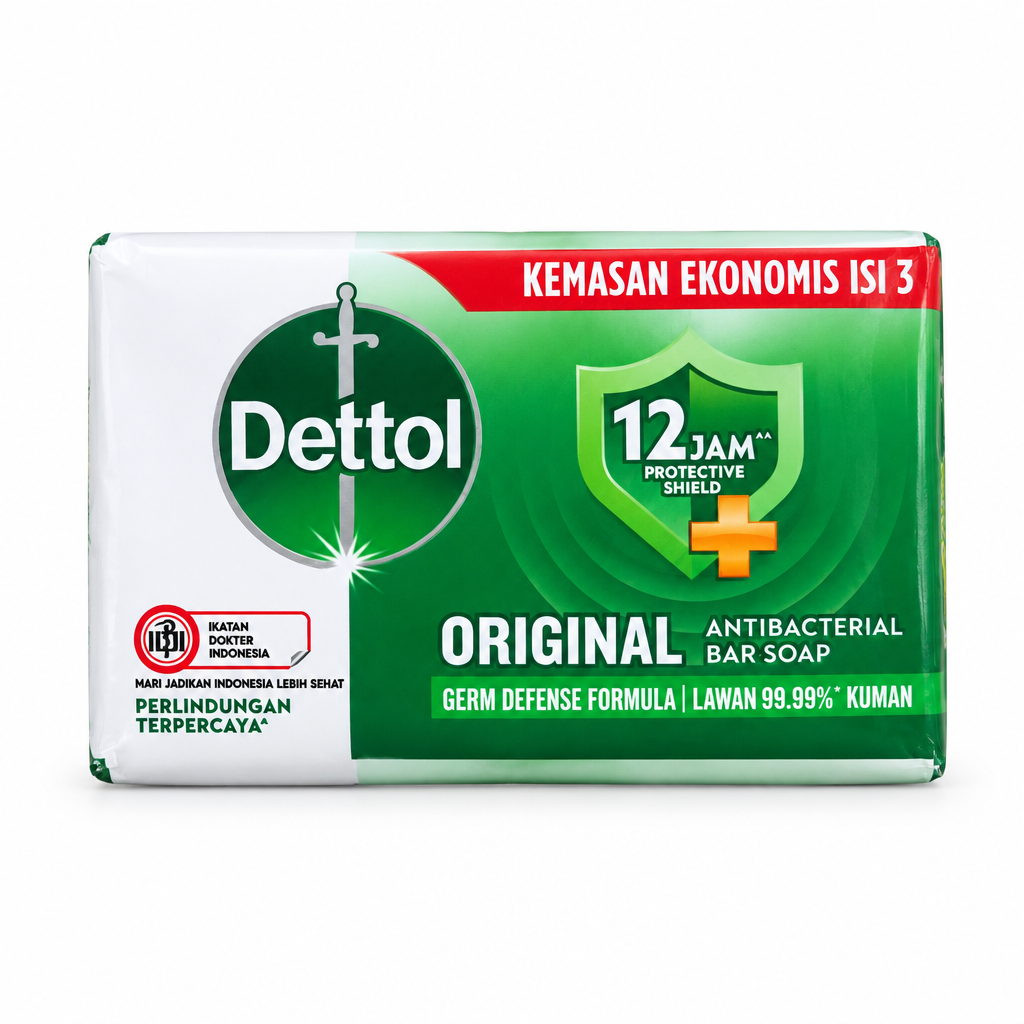 Dettol Original Antibacterial Bar Soap 4 Pack