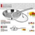 Mastercook Triply 26cm Stainless Steel Frypan with Lid