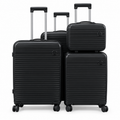 4-Piece Polypropylene Hard Shell Luggage Set with Vanity Case