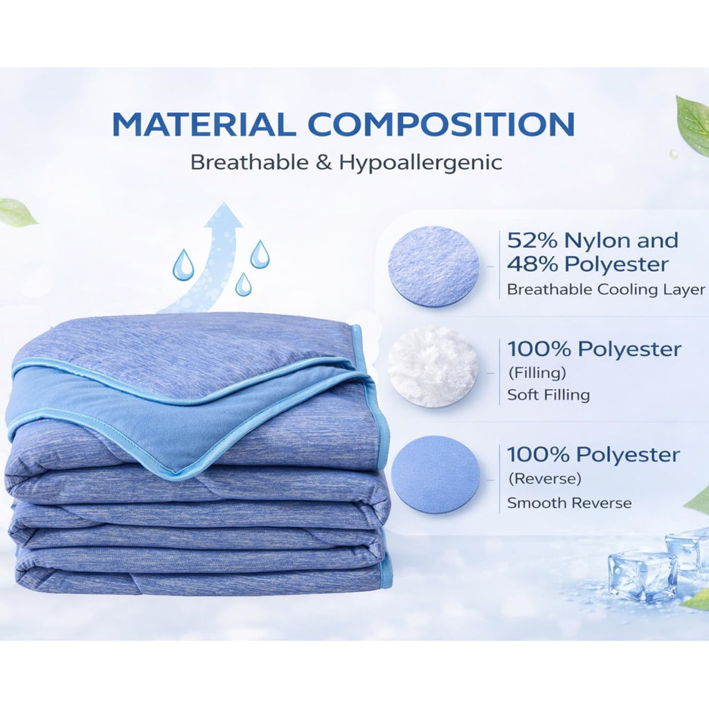 King Cooling Quilt Blue (200x220cm)
