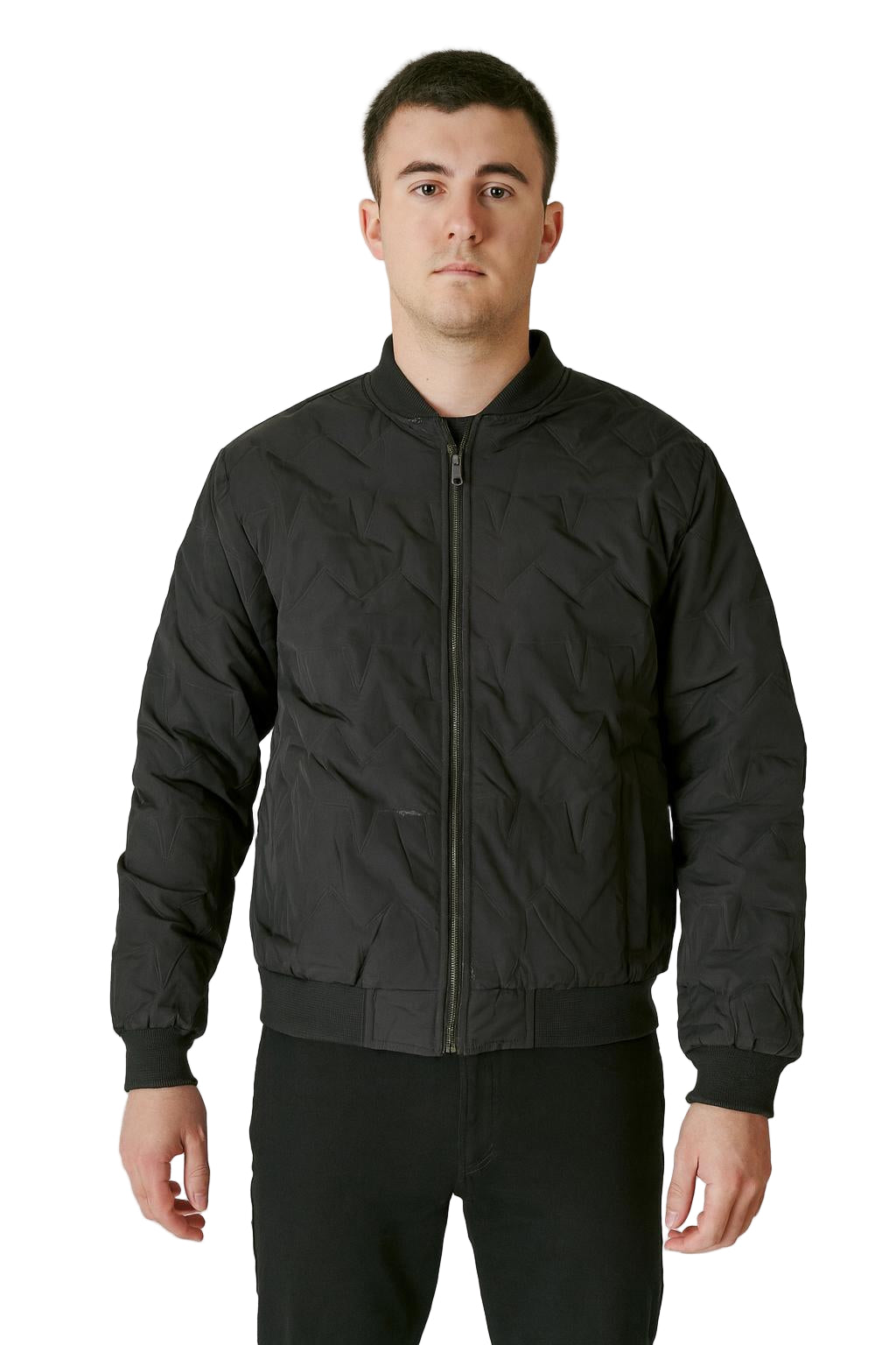 Men's Quilted Bomber Jacket