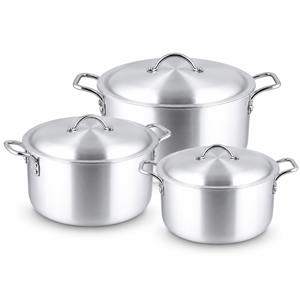 Mastercook Cosmic Casserole Pot with Lid – 28cm, 30cm, 32cm