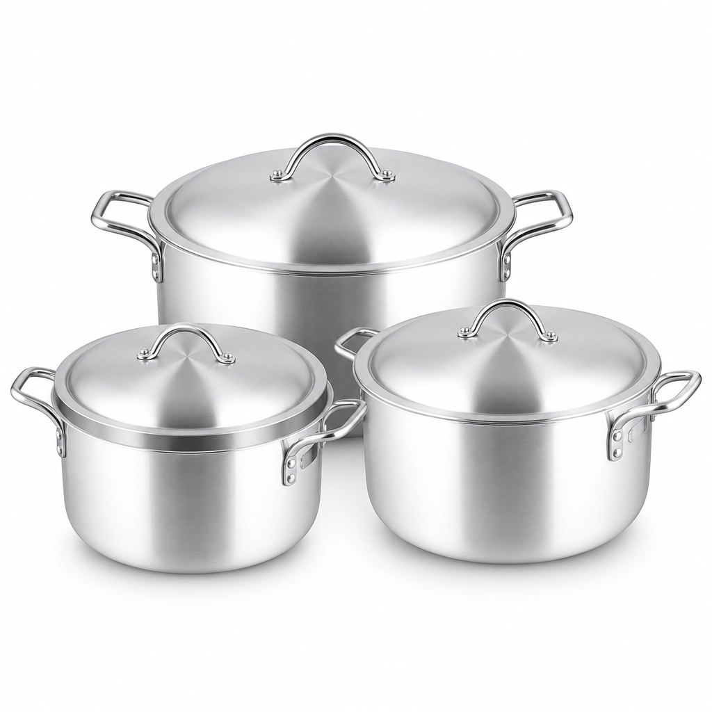 Mastercook Lalique Casserole Pot with Lid – 40cm, 42cm, 45cm