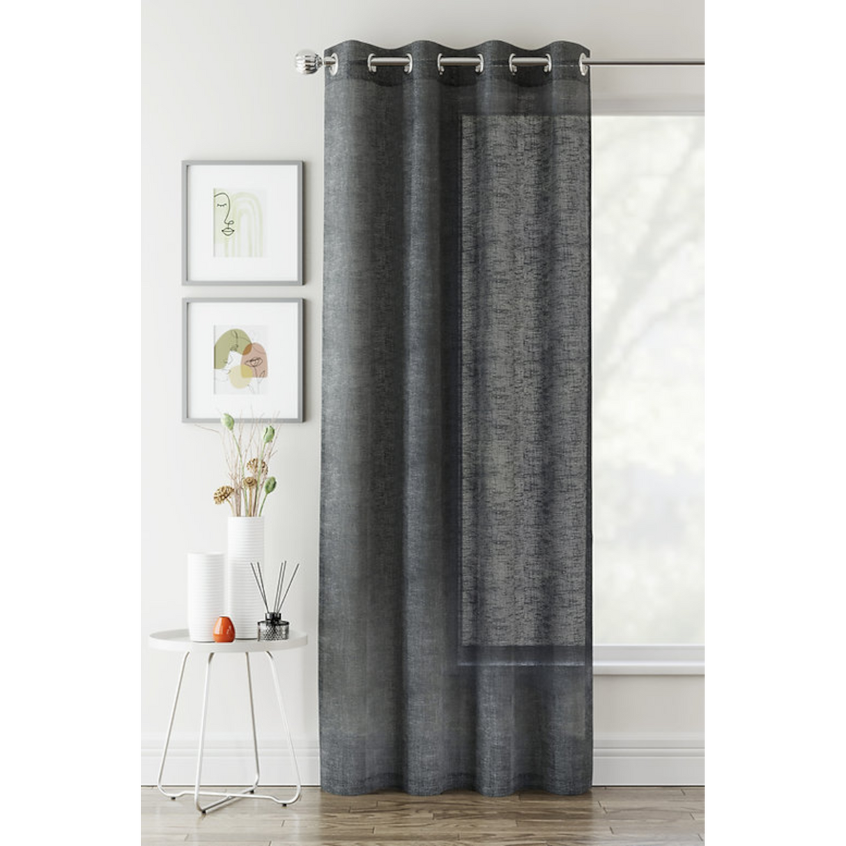 Crete Ready Made Voile Panel