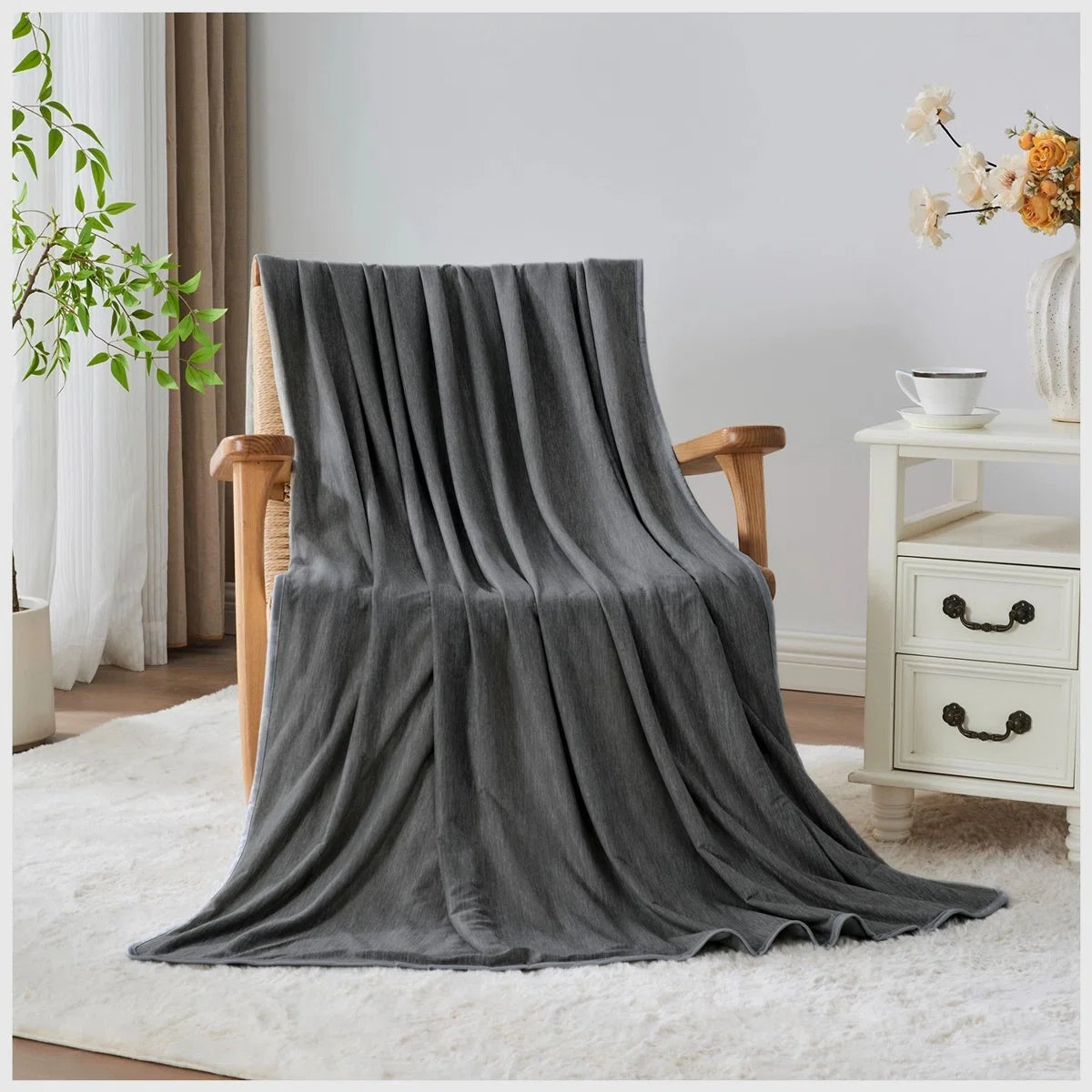 King Cooling Blanket Charcoal (200x220cm)