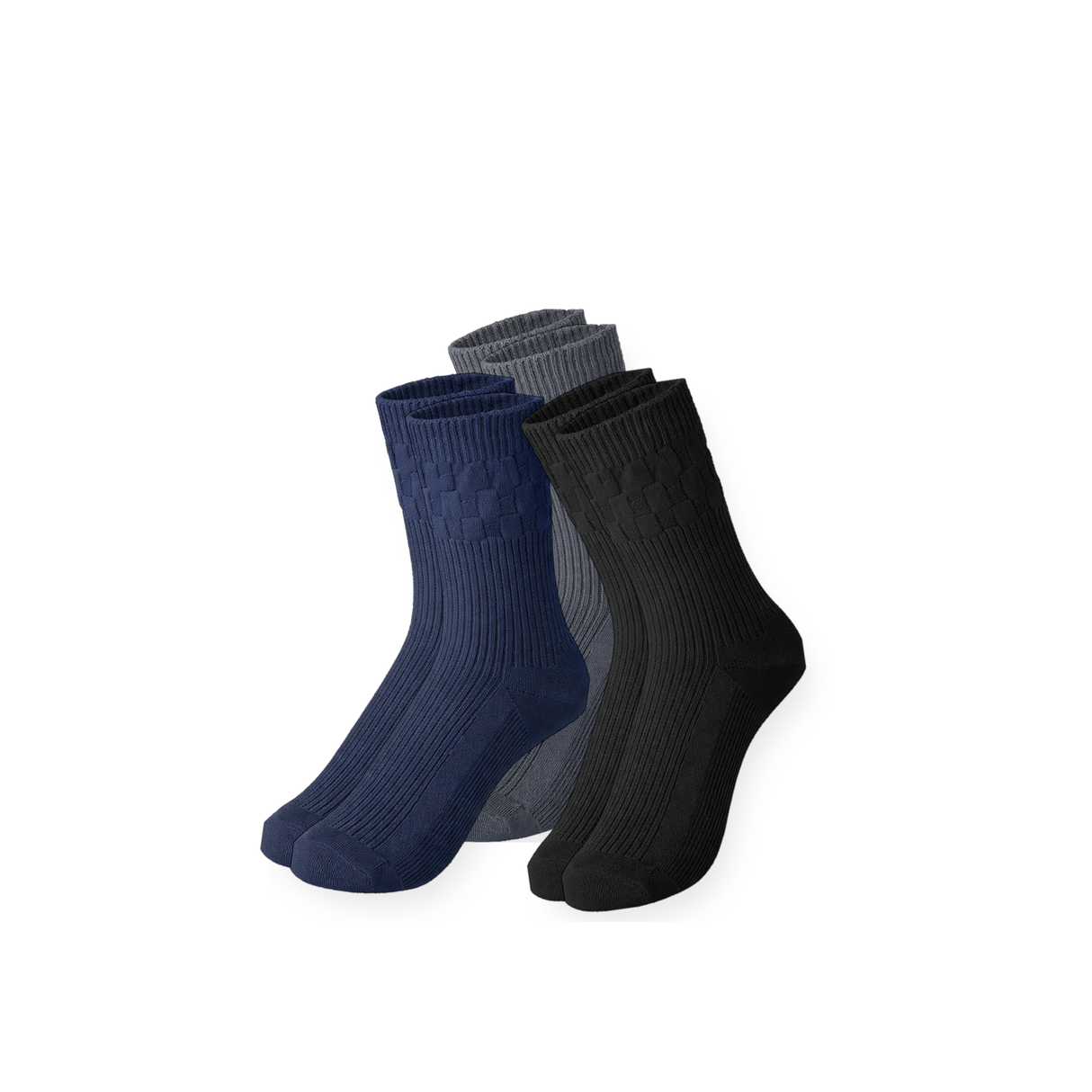 Easytop Cotton Diabetic Socks B/N/G