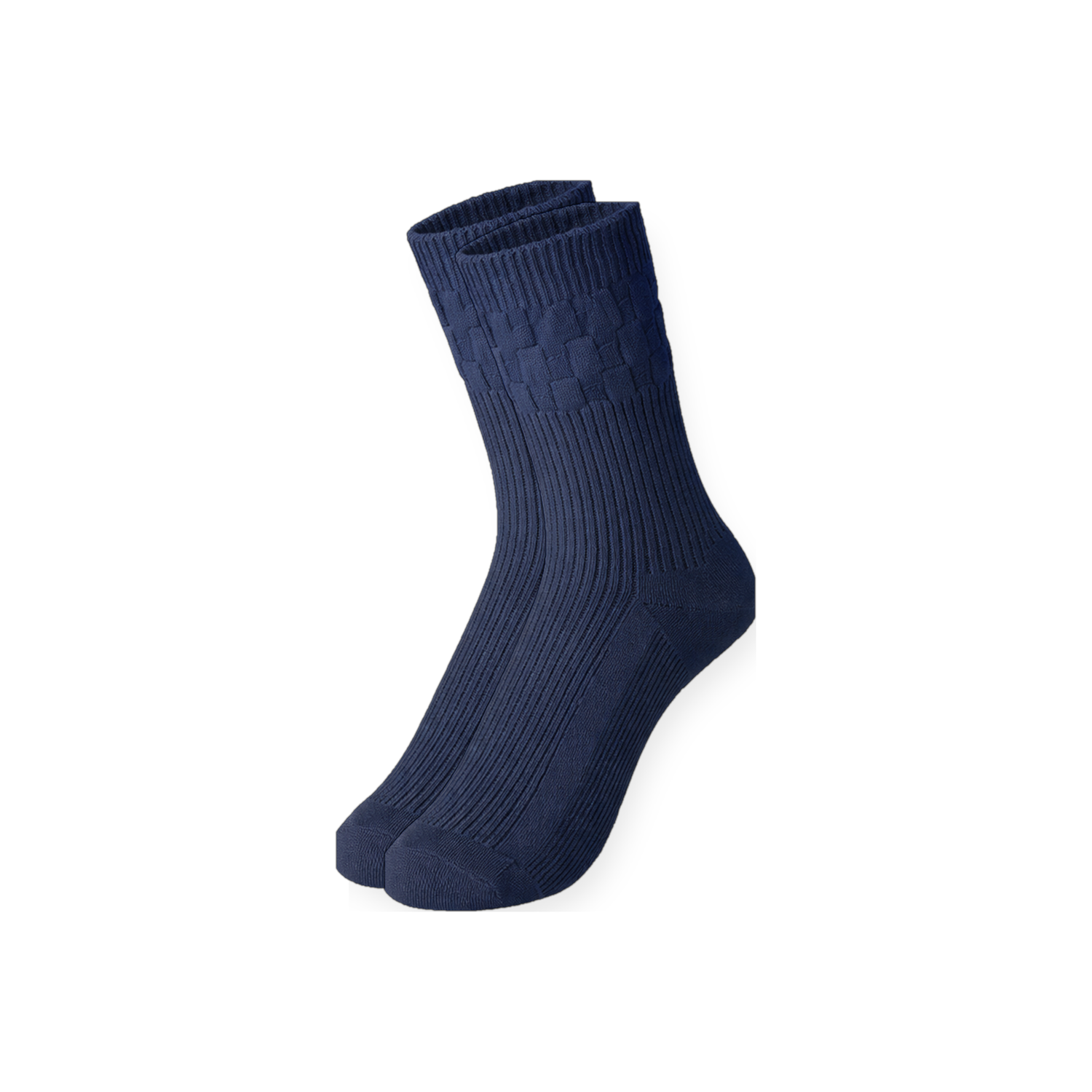 Easytop Cotton Diabetic Socks B/N/G Navy