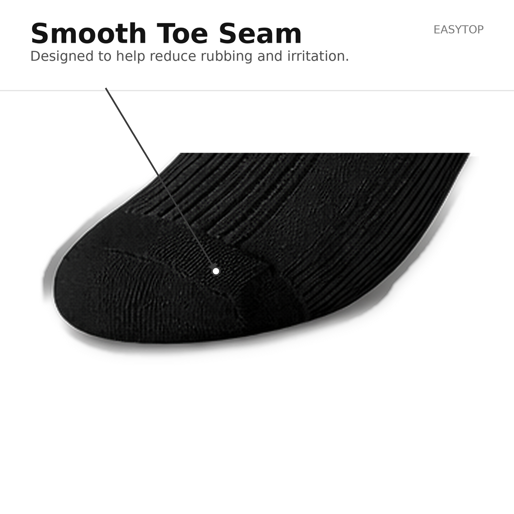 Easytop Cotton Diabetic Socks Black