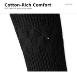 Easytop Cotton Diabetic Socks Black