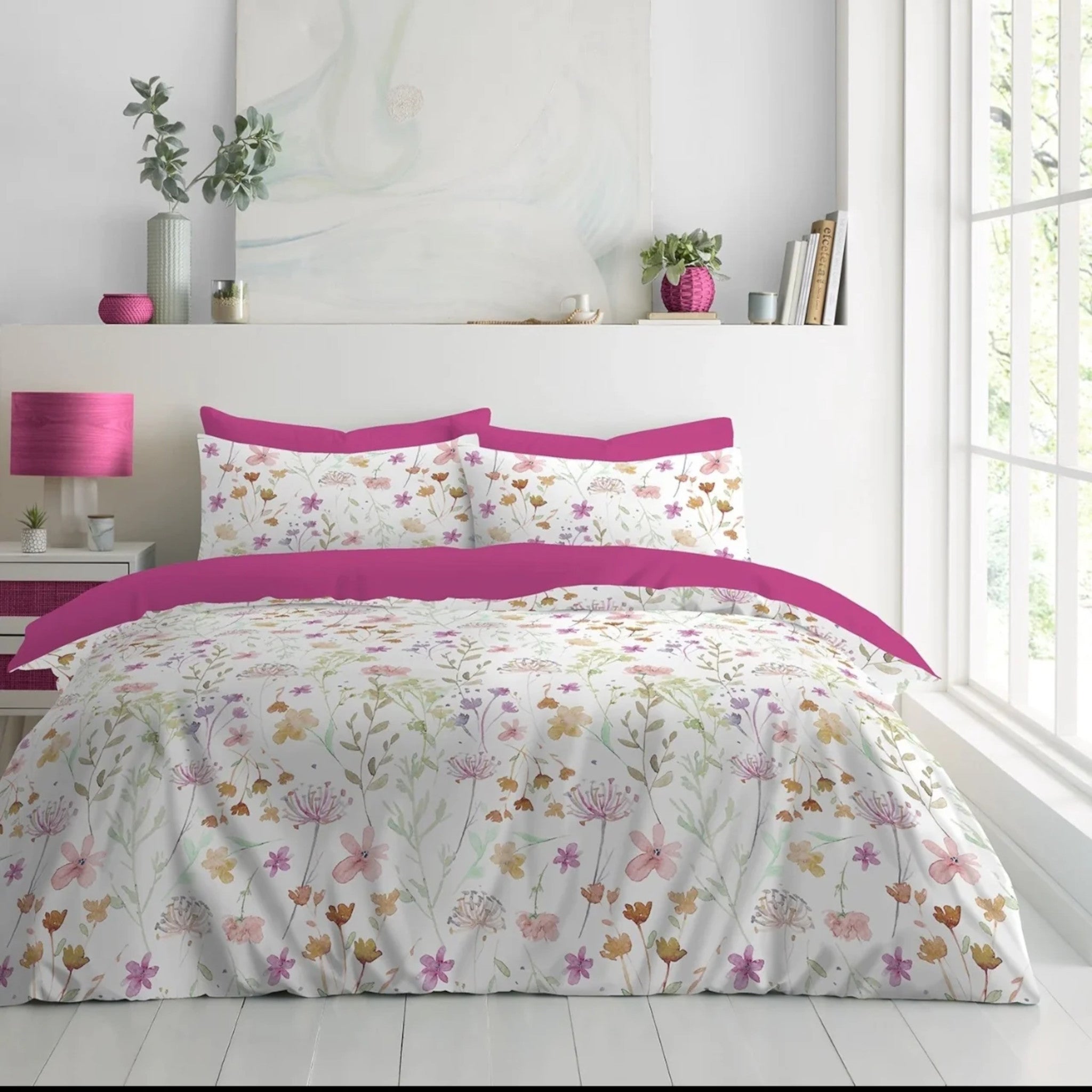 Nest & Rest Emersyn Pink Multi Complete Bedding Set Single