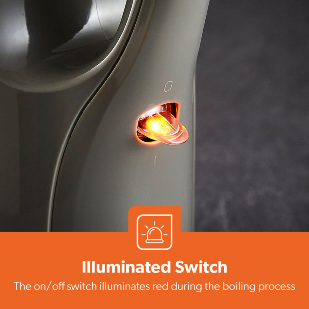 1.7L 'NORDIC GREY' RAPID BOIL ELECTRIC KETTLE