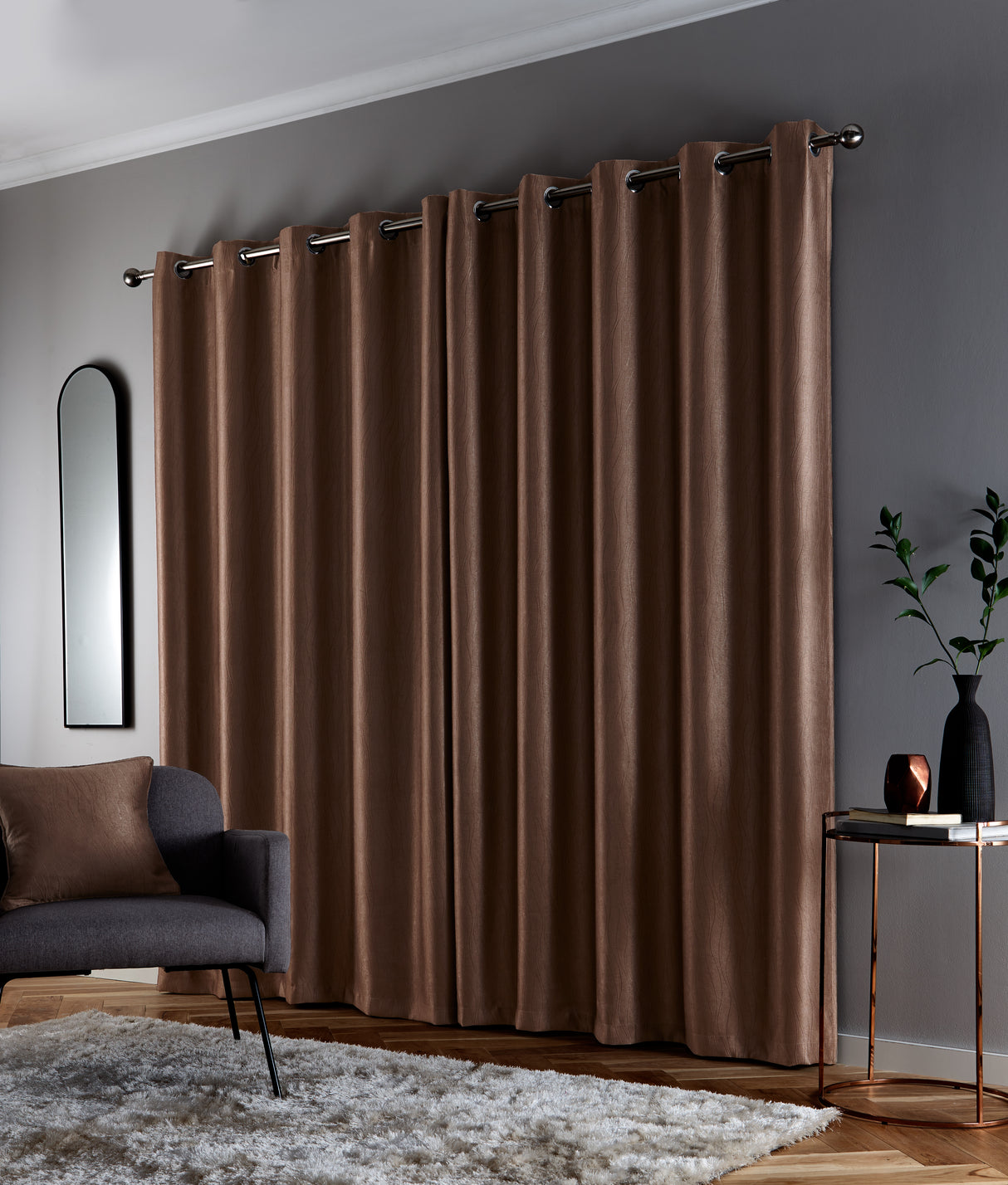 Goodwood Ready Made Blackout Thermal Eyelet Top Curtains