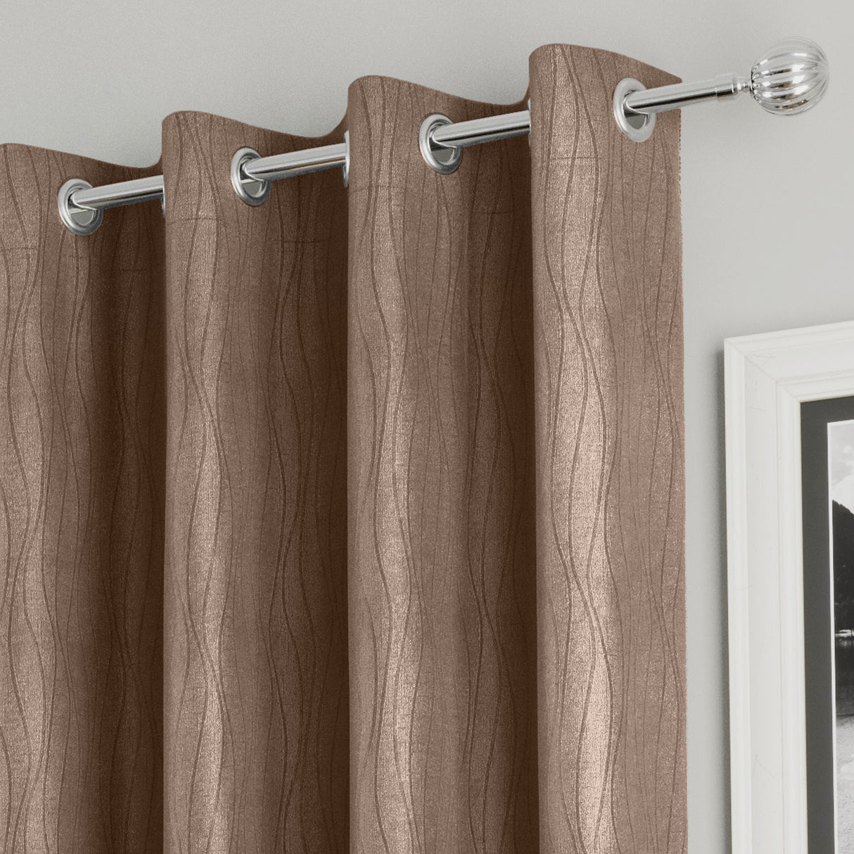 Goodwood Ready Made Blackout Thermal Eyelet Top Curtains