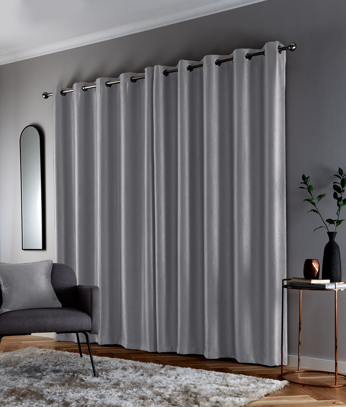 Goodwood Ready Made Blackout Thermal Eyelet Top Curtains