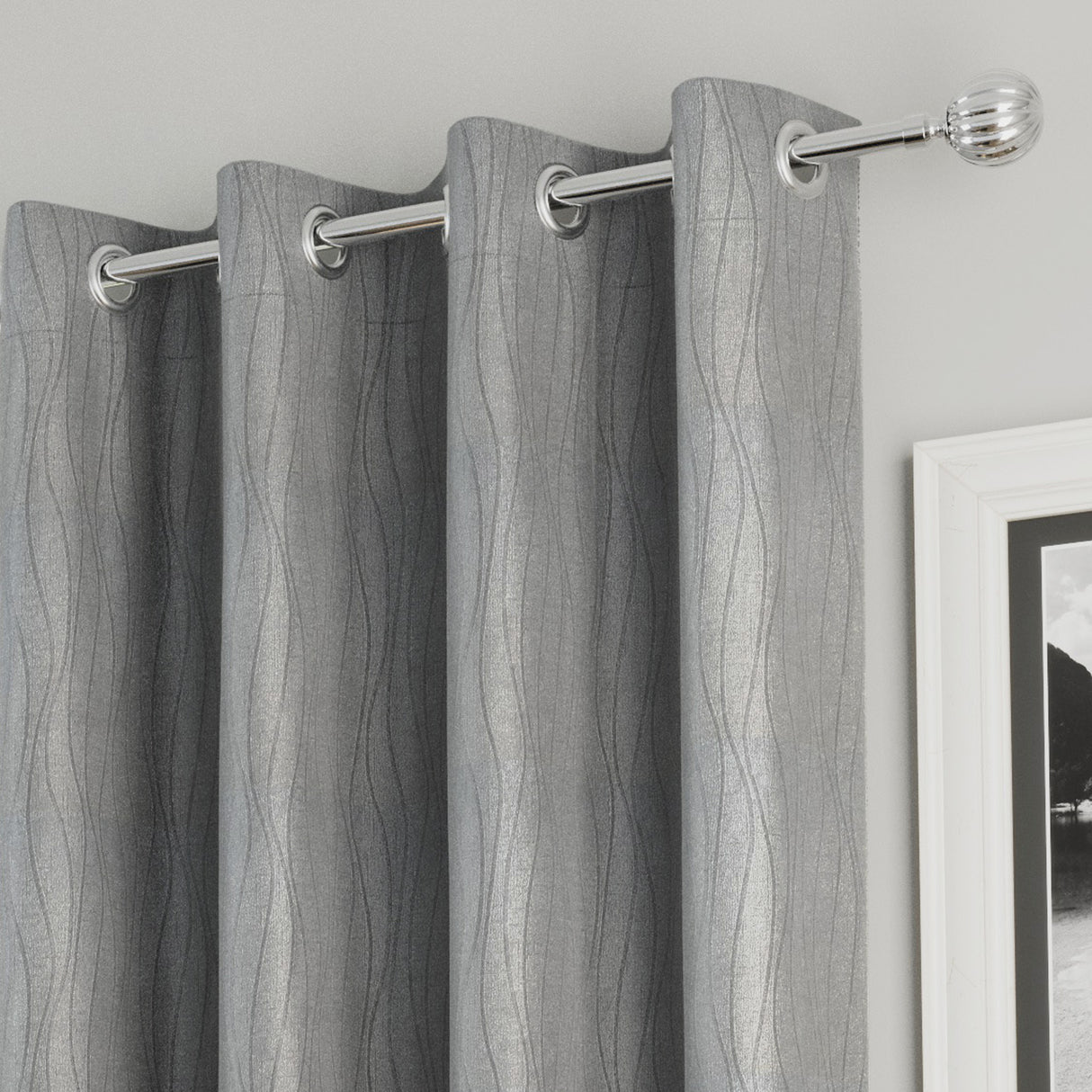 Goodwood Ready Made Blackout Thermal Eyelet Top Curtains