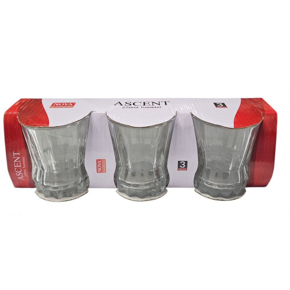 Ascent 3 Pak Tubmlers 270ml Small