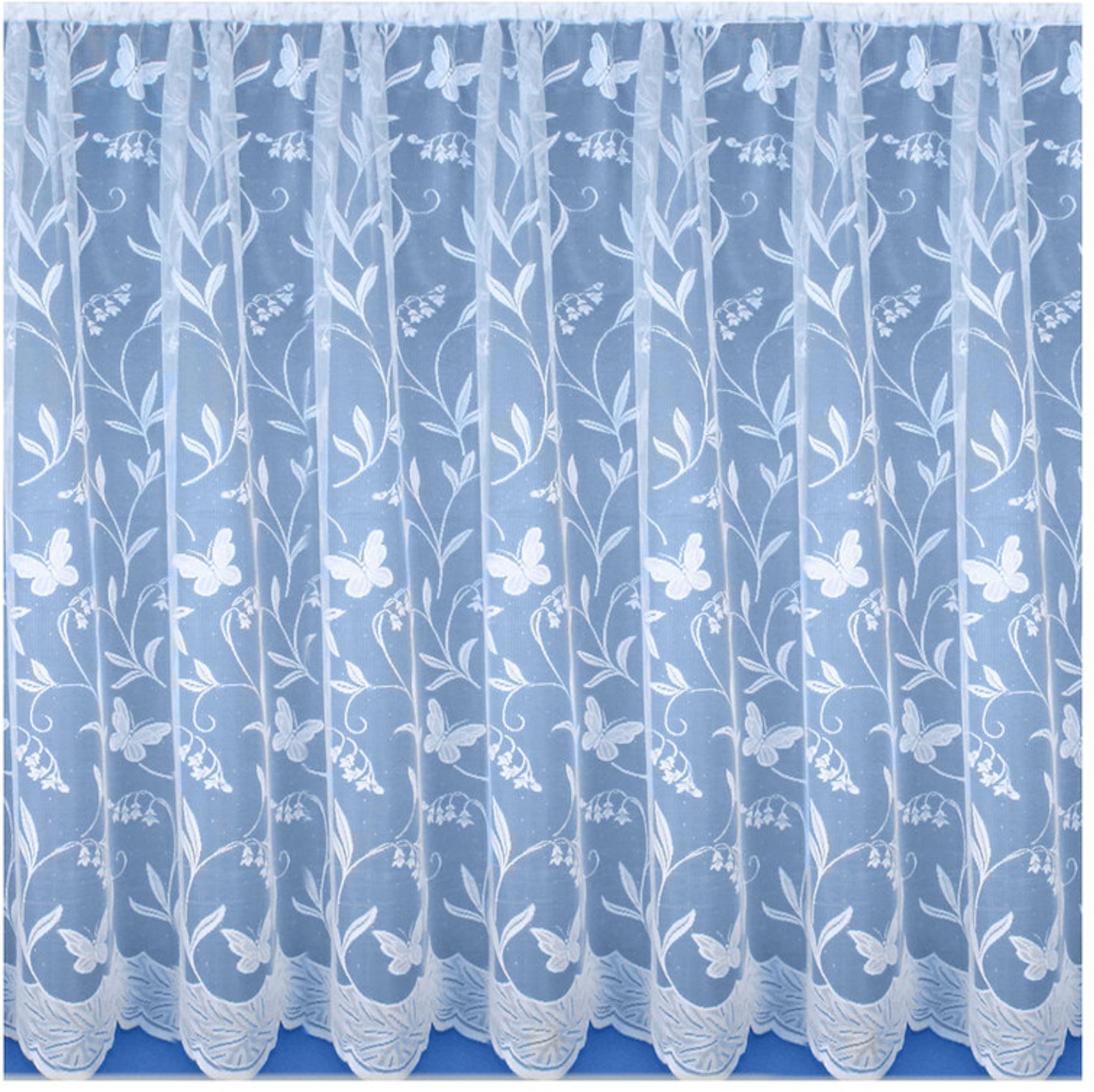 White Hawaii Panel Net Curtain – Sheer Voile Curtains
