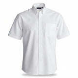 Henbury H555 Mens Short Sleeved Oxford Shirt White