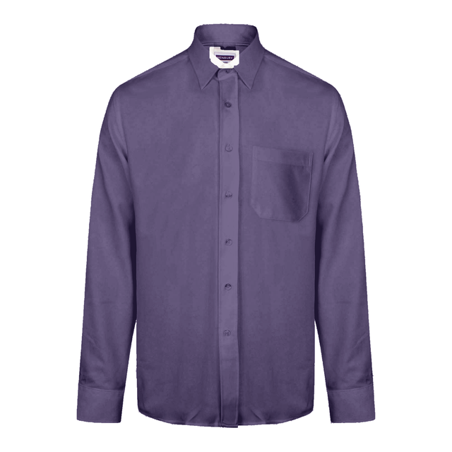 Henbury H590 Men's Wicking / Antibacterial / Quick Dry Long Sleeved Shirt Purple