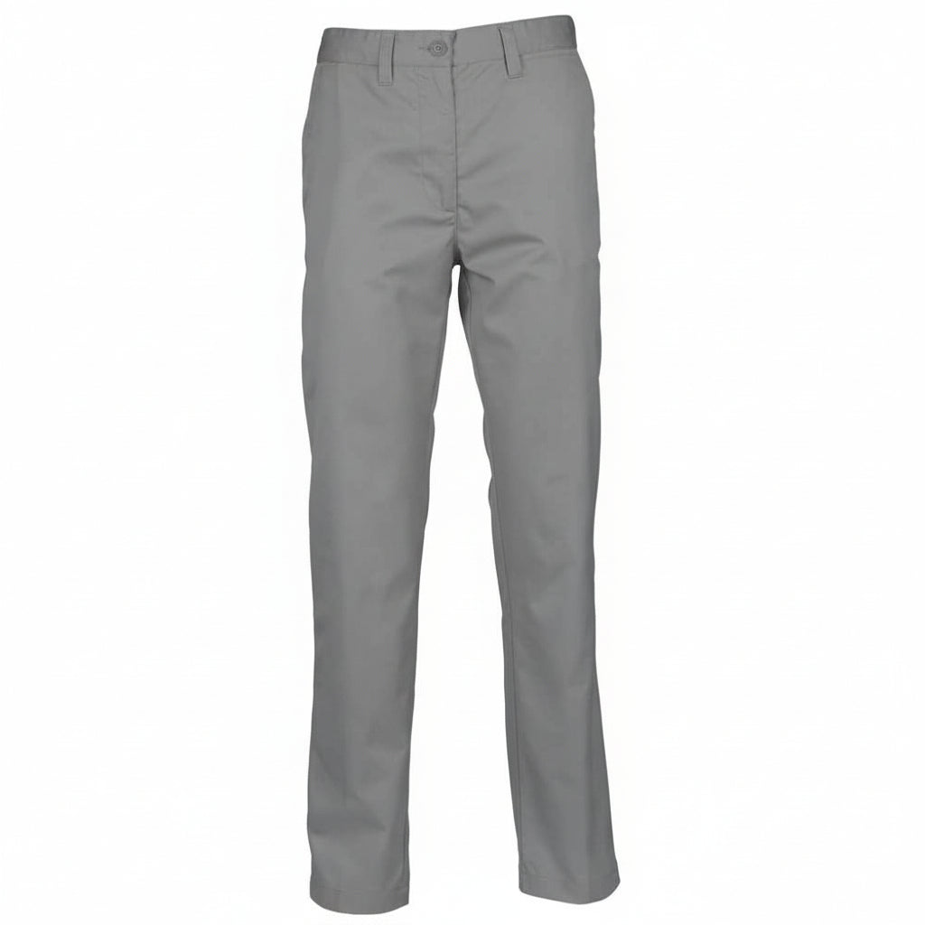 Henbury H640 65/35 Flat Fronted Chino Trouser Steel Grey