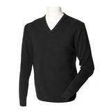 Henbury H730 100% Lambswool V-Neck Jumper