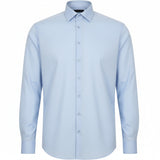 Hensbury H532 Men's Long Sleeve Stretch Shirt Light Blue