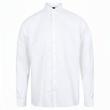 Hensbury H532 Men's Long Sleeve Stretch Shirt White