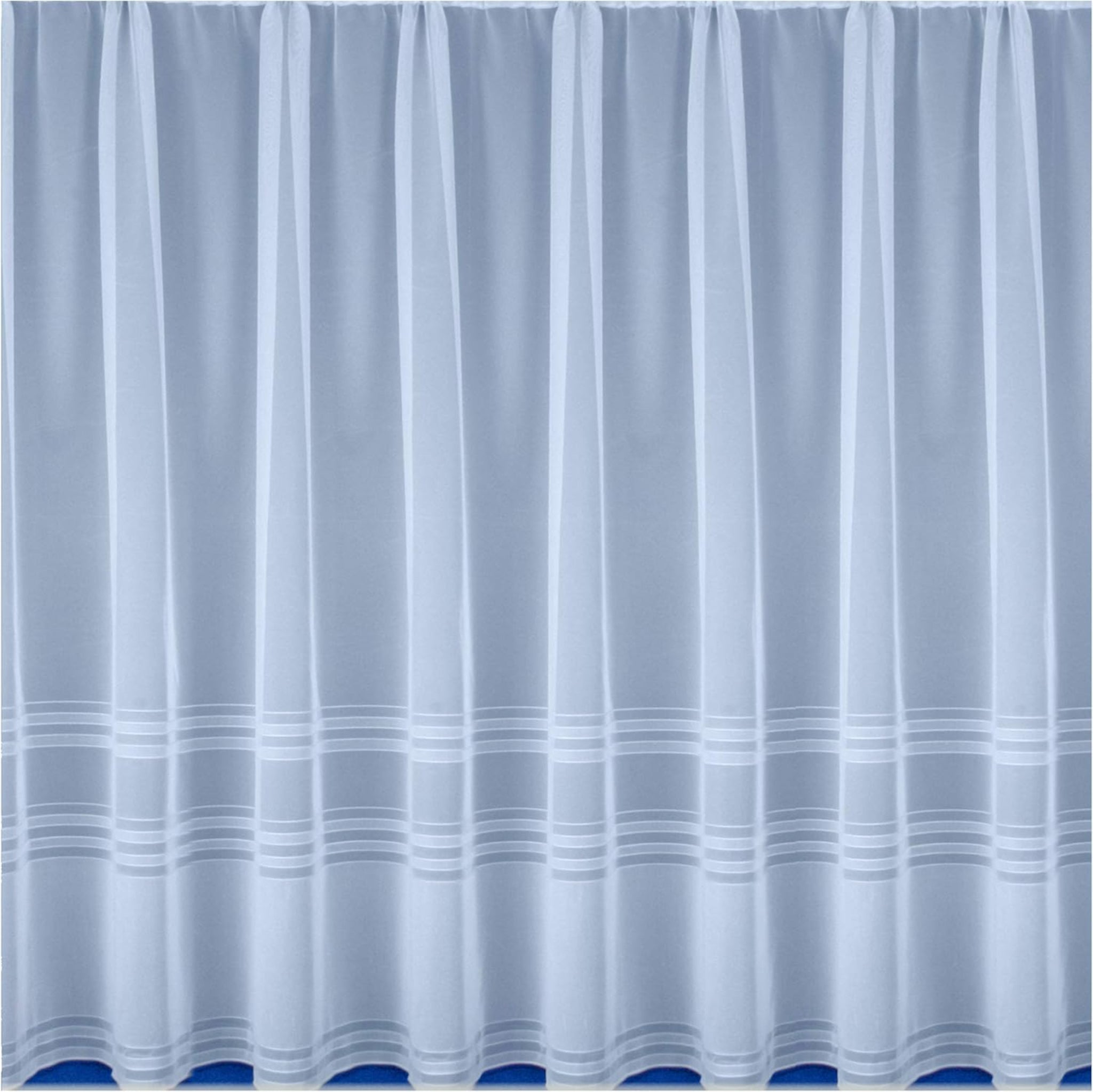 Hudson White Panel Net Curtain – Modern Window Treatment for Any Room