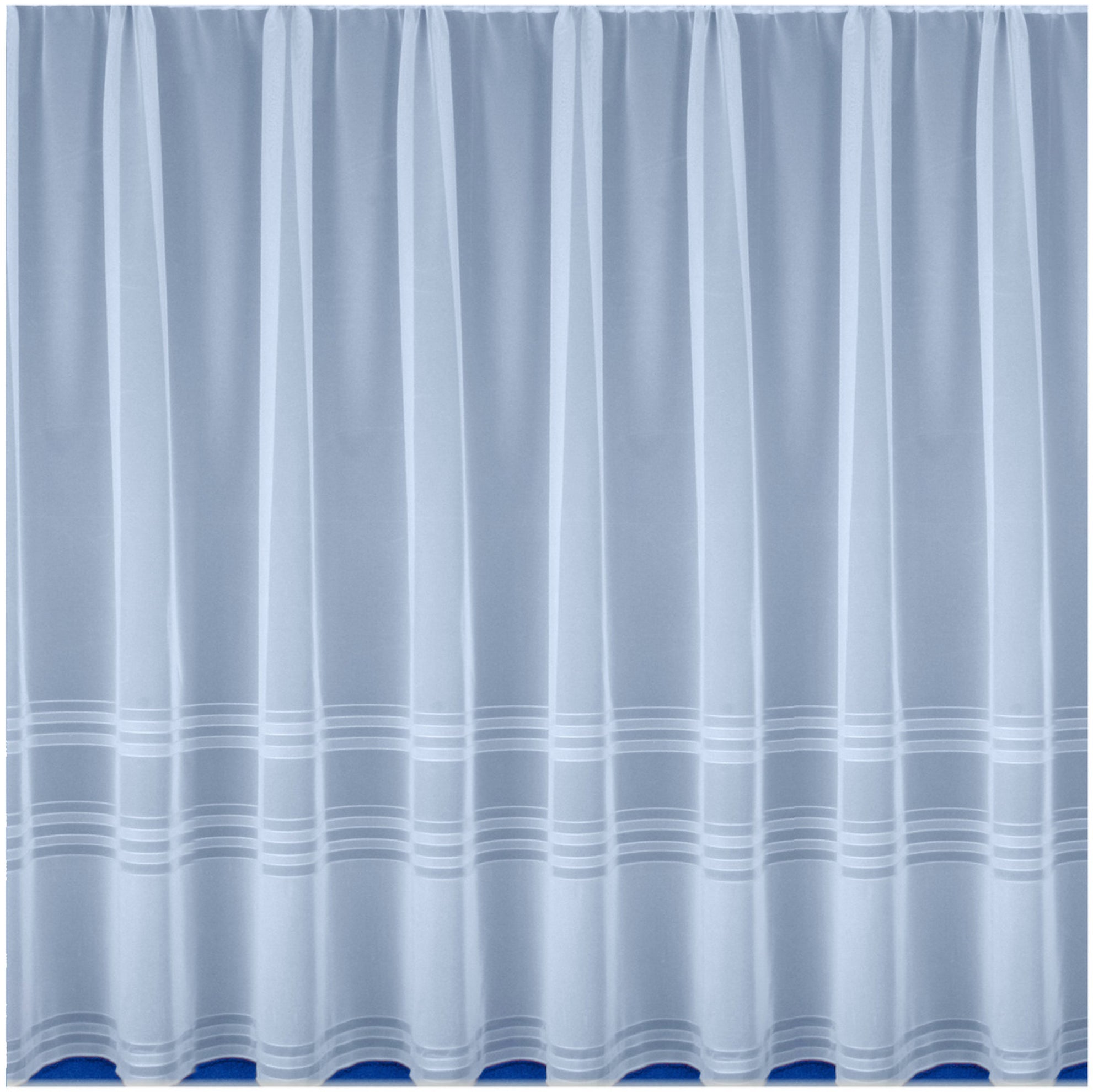 Hudson White Panel Net Curtain – Modern Window Treatment for Any Room