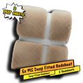 Ex MS (Major Store) Teddy Fleece Deep Fitted Sheet Natural Single 2 Pack