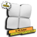 Ex MS (Major Store) Teddy Fleece Bedset White Single 2 Pack