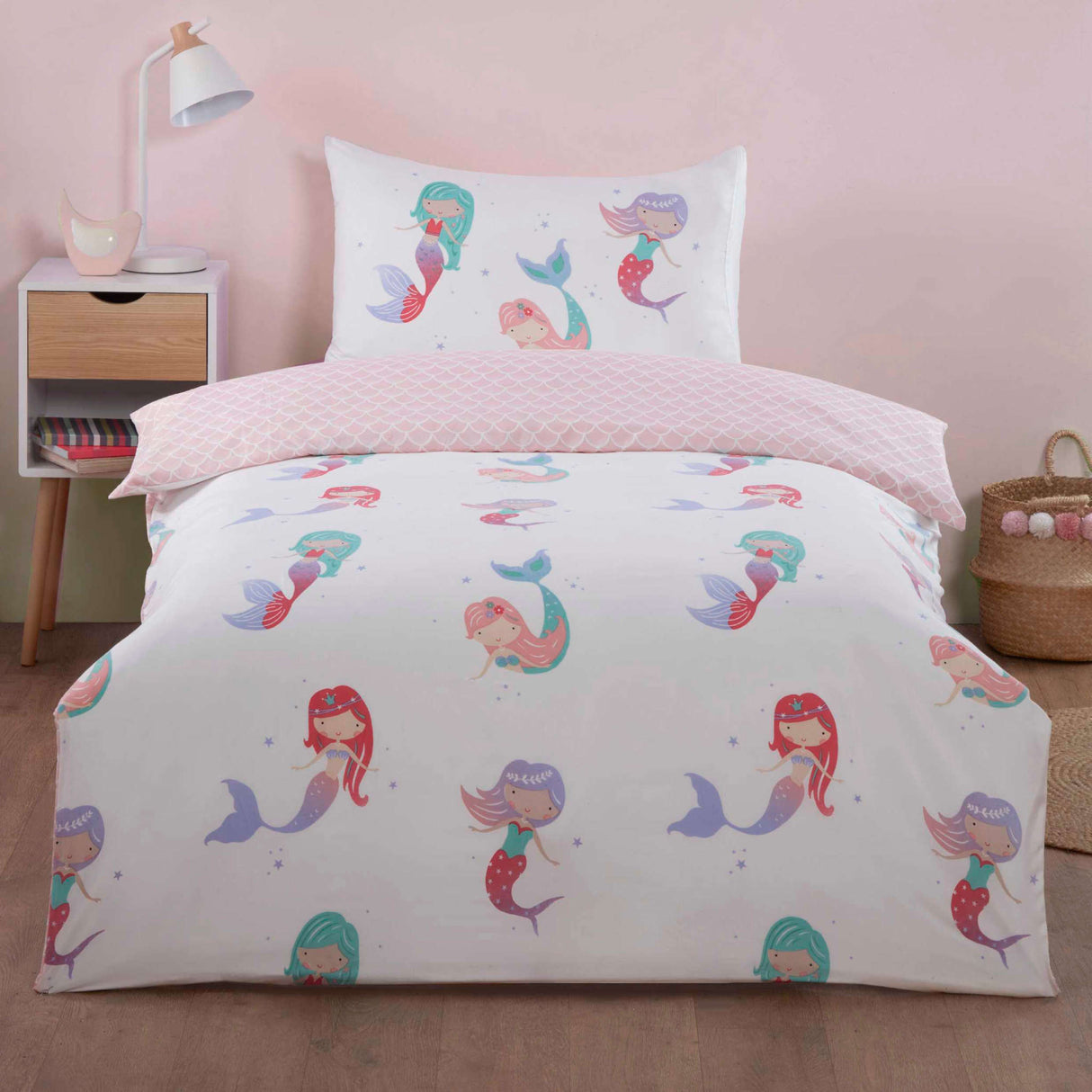 So Soft Kids Little Mermaids Microfibre Duvet Set Single Multi