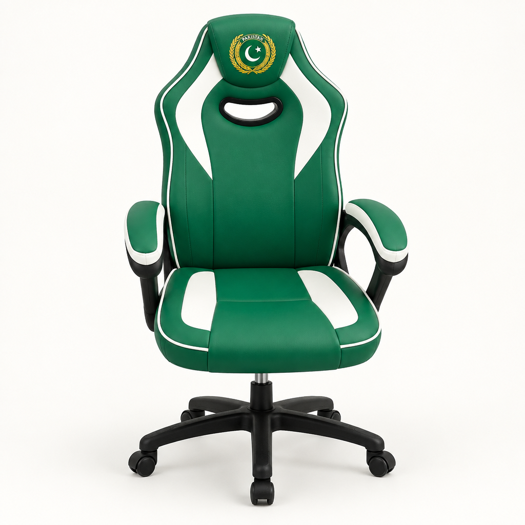 Premium Flag Design High-Back Office Chair with Arms and Wheels Pakistan