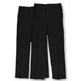 Boys Black Slim Fit School Trouser 2 Pack