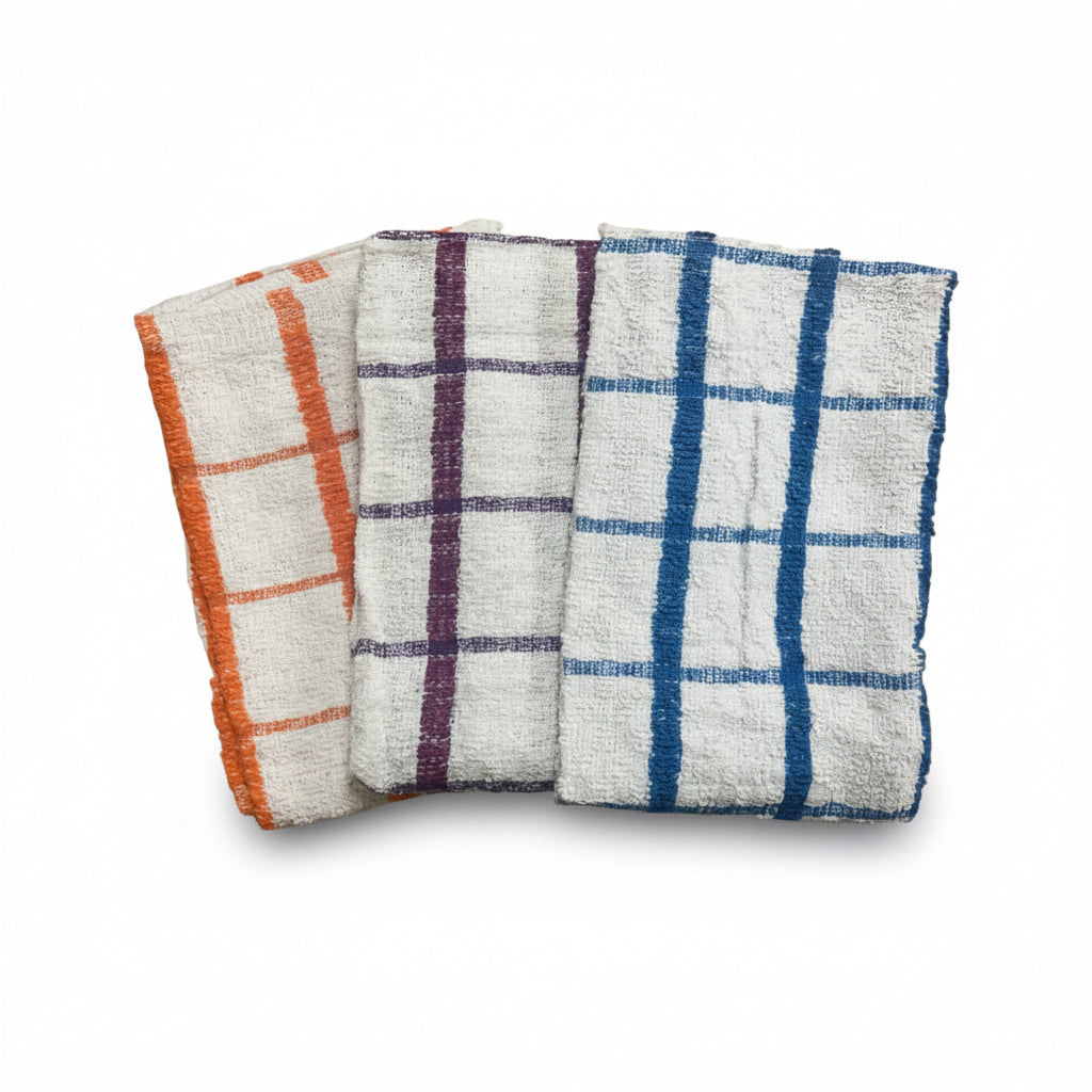 soft cotton dish towels set of 3 for kitchen use