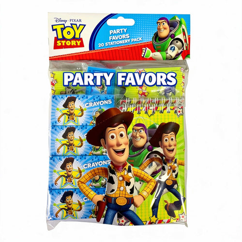 Disney Pixar Toy Story Party Favours Set 20 Pieces (Rulers, Notebooks, Crayons & Stickers)