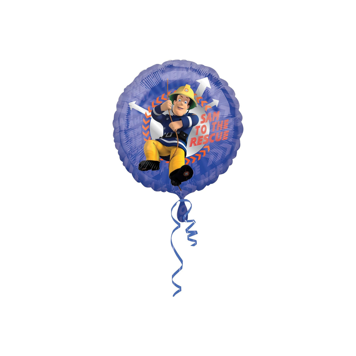 Fireman Sam One Sided Standard Foil Balloon Weight & Ribbon Included 17"