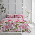 Bella Flora Vivi Pink Microfibre Duvet Cover Set King