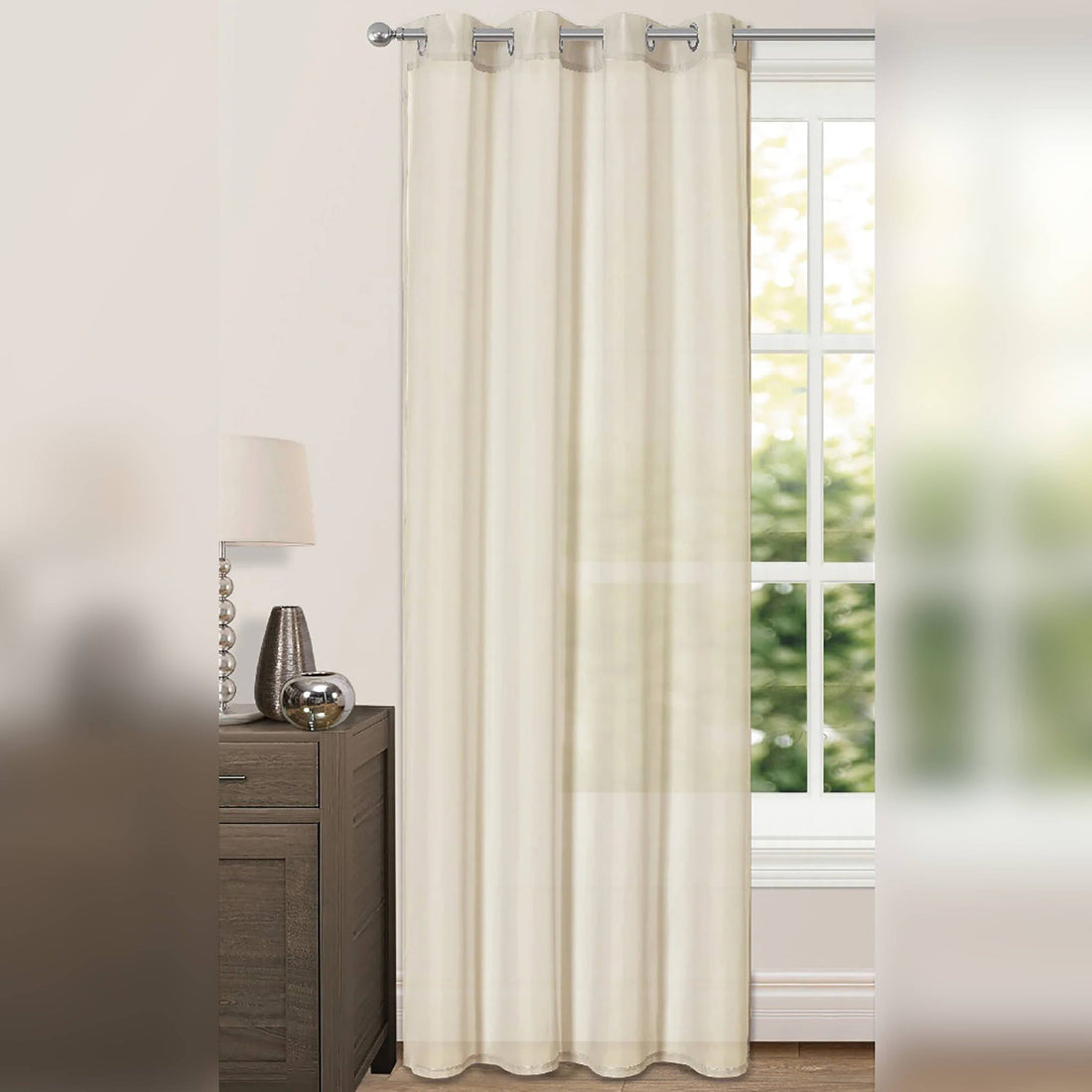 Intimates Riva Voile Panels Ring Top Eyelet Curtains | 59x72in