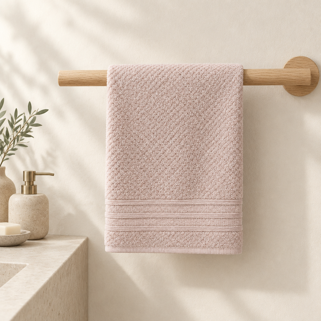 Feather & Stitch Hand Towel 16"×28" 100% Cotton Soft Absorbent 6 Colours