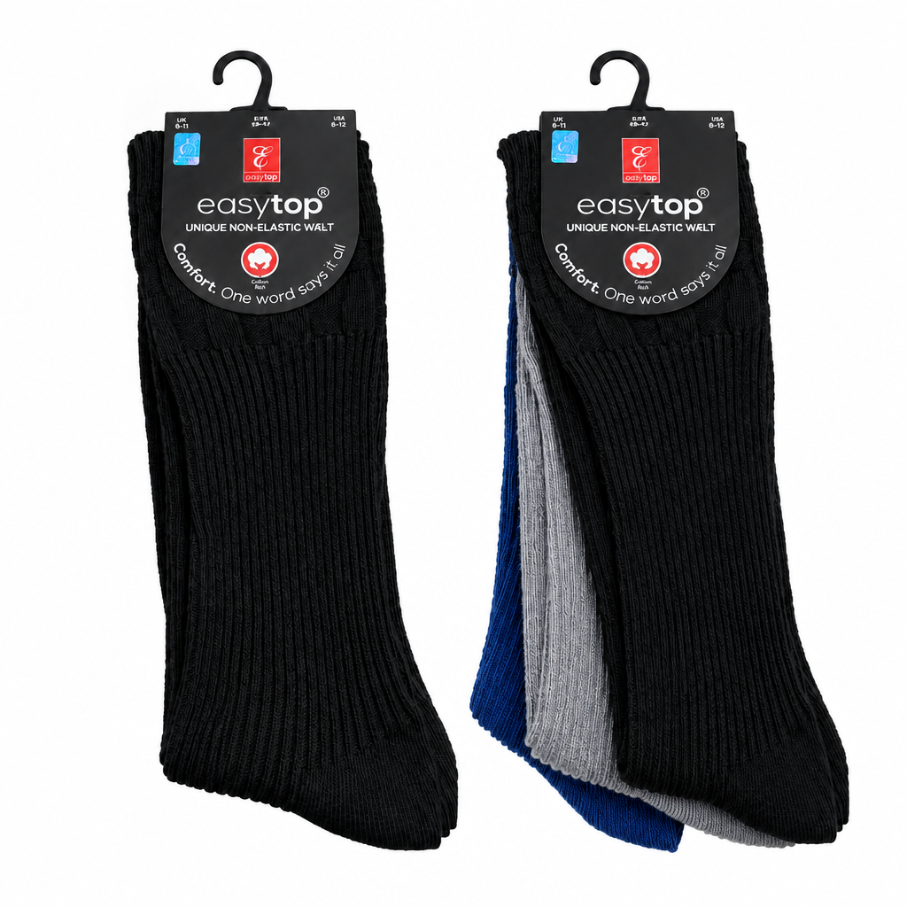 Combined main image, black and black-grey-blue 3-packs together