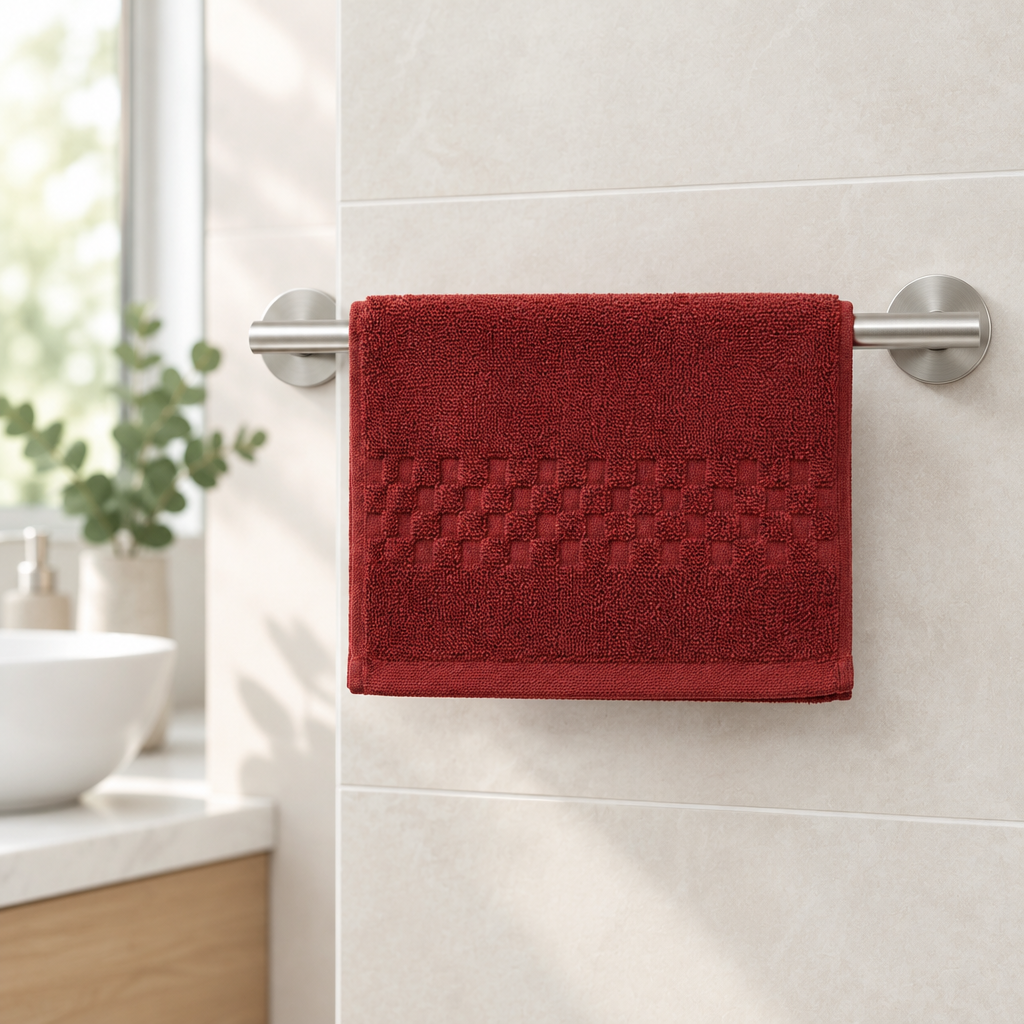 Feather & Stitch New York Face Towel 100% Cotton Superior Softness
